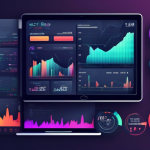 Create a detailed illustration of a stock trading platform screen labeled 'Moomoo,' highlighting the margin section with visually engaging graphs and metrics. Include elements like a trader analyzing data, charts, and financial indicators to represent comprehensive understanding. Use modern, sleek design elements and a professional color palette to convey reliability and sophistication.