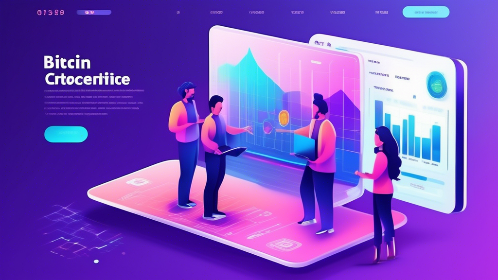 Create an image that depicts a futuristic, digital trading platform with a sleek, modern design. The platform should be filled with dynamic graphs and char