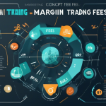 Create an image illustrating a detailed and visually engaging infographic that explains the concept of margin trading fees. The infographic should include