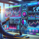 Create an image depicting a dynamic trading interface on a computer screen, showcasing the Tastyworks platform. Highlight the margin requirements section with detailed charts and graphs. Include elements like cash balance, equities, and margin calls to illustrate a comprehensive financial management environment. The background should include a modern office space with someone attentively analyzing the data on screen.