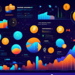 An illustrated comparison of the top 9 crypto margin trading exchanges for 2023, featuring a vibrant and modern design. Include visual representations of e