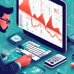 An informative illustration depicting the concept of margin trading in the financial market. The image features a modern trading platform interface showing