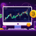 Create an illustration that depicts the concept of crypto margin trading for beginners. The image should feature a friendly and approachable visual represe