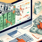 Create an image depicting the concept of Cash Trading versus Margin Trading in the financial markets. On the left side of the image, illustrate Cash Tradin