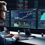 Create an image showcasing two distinct financial trading scenarios side by side. On the left, depict a dynamic scene of CFD (Contract for Difference) trad