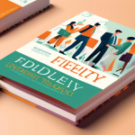 Create an image of a visually appealing beginner's guidebook titled Understanding Fidelity Margin Trading. The book should have a sleek, modern cover desig