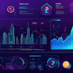 Create an image that visually represents the concept of margin trading on the FTX cryptocurrency platform. The image should feature a stylized digital inte